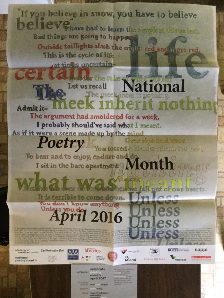 Free Academy of American Poets Poster