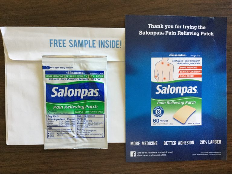 Free Salonpas Pain Relieving Patch