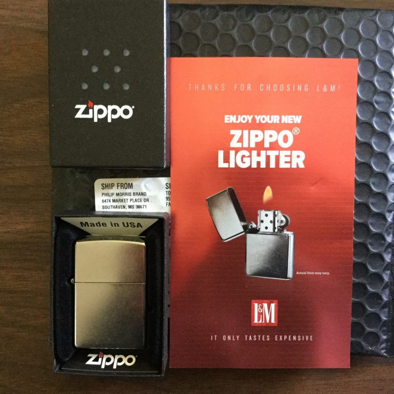 Free Zippo lighter from L&M