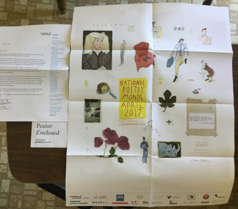 Free National Poetry month April 2017 Poster