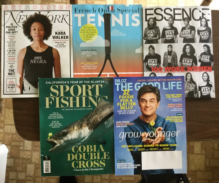 📬 4- 19-2017 Free Mail 🗽New York 🎾Tennis 👋🏻 ESSENCE 🐠 Sport Fishing 💊DR.OZ Good Life 🌻 🦋