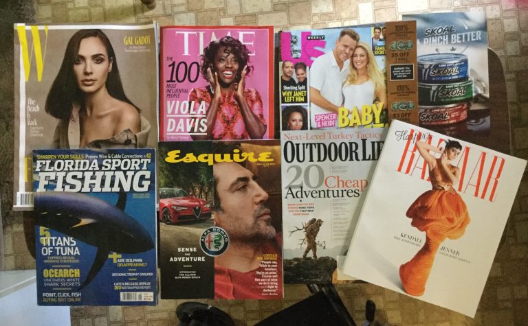 📬 4-22-2017 Free Mail 📚 W ⏰ TIME 🙆🏿 US weekly  🍂 SKOAL coupons 🐟 Florida Sport Fishing 🎣 Esquire 🏕 Outdoor Life 💆🏻 Harper’s Bazaar  💃🏻