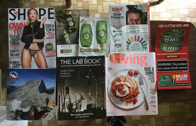 📬 4-26-2017 Free Mail 👙SHAPE w samples & coupons 🏕 Big Agnes ⚗️Weber Scientific Lab book 📚 Martha Stewart Living 🛎 Grizzly coupon 💸