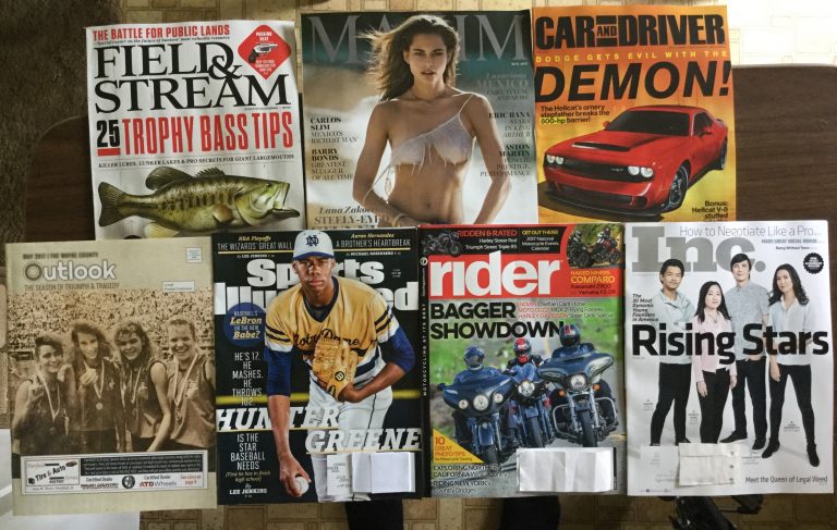📬 4-27-2017 Free Mail 🐠 Field&Stream 👙 MAXIM 🏎 Car&Driver ⛹🏻‍♀️The Wayne County Outlook ⚾️ Sports Illustrated 🏍 Rider 💰Inc ⭐️ 💥