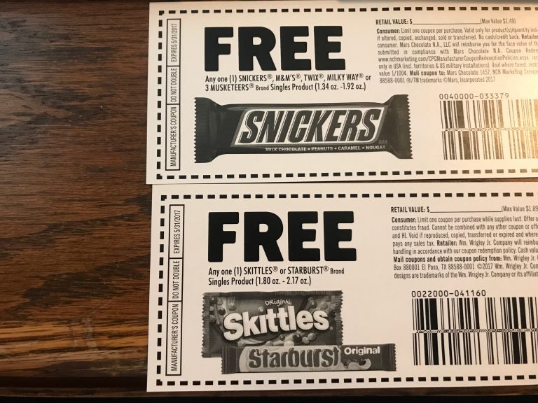 Free Mars Candy Coupons