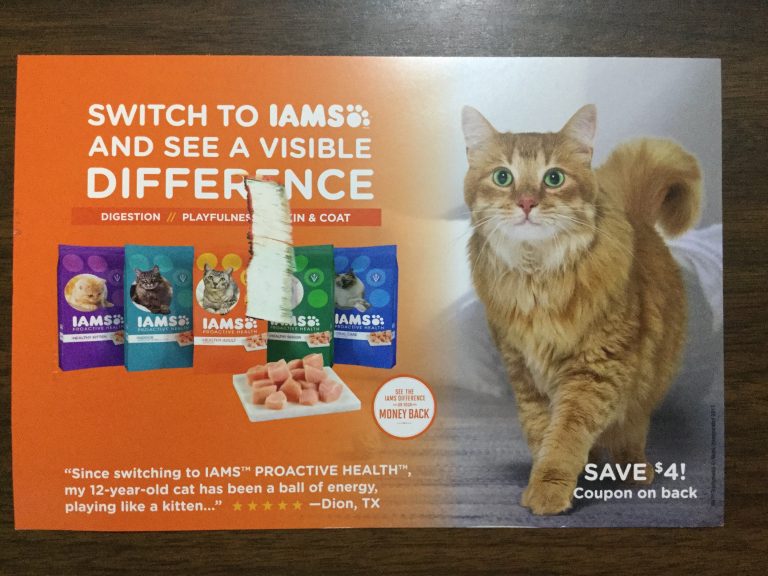 Free $4 any size IAMS Cat Food Coupon