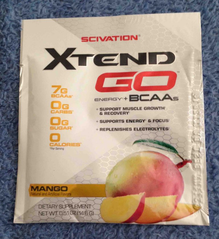 Free Scivation Xtend Go Mango drink packet sample