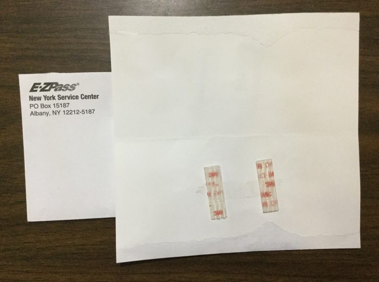 Free E-ZPass Dual Lock Strips