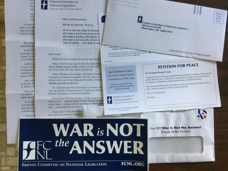 Free War is NOT the ANSWER Sticker
