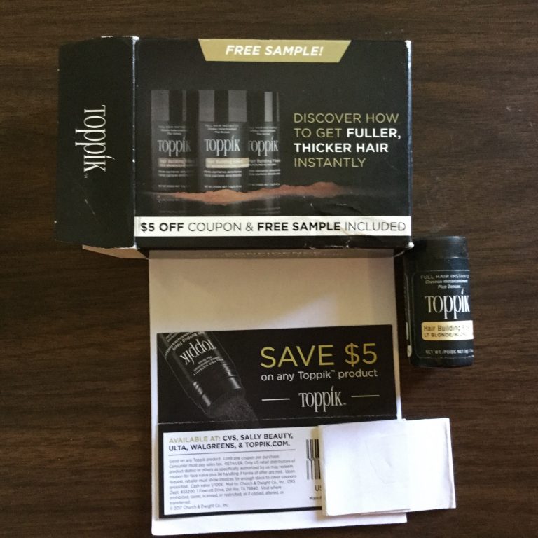 Free Toppik sample and coupon