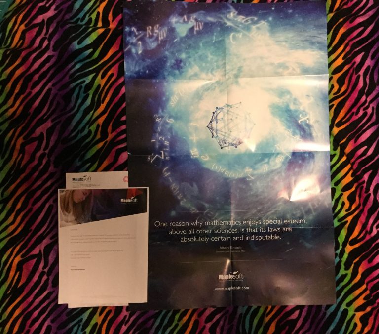 Free Maplesoft Mathematics Poster