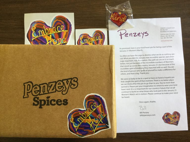 Free Penzeys Kind Heart Pin