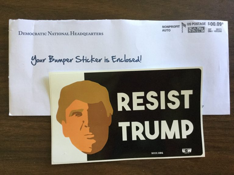 Free Resist TRUMP Bumper Sticker