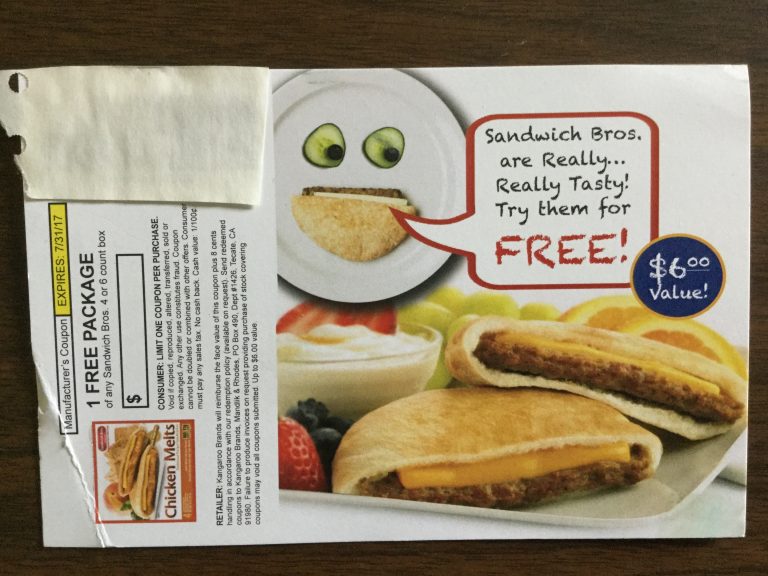 Free Sandwich Bros 4-6 count box