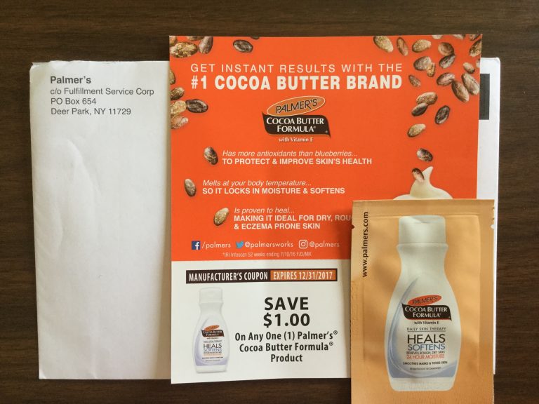 Free Palmer’s Cocoa Butter Formula sample