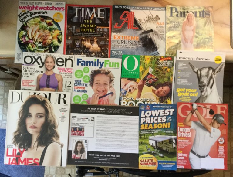 📬 6-10-2017 Free Mail 🥗Weight Watchers 🕰 TIME ⛵️Sail 👩‍❤️‍👩 Parents 👙 Oxygen 🎡Family Fun 🙆🏿 O 🐐 Modern Farmer 💆🏻 DUJOUR 🏕 Camping World 🌎 GOLF 🏌⛳️