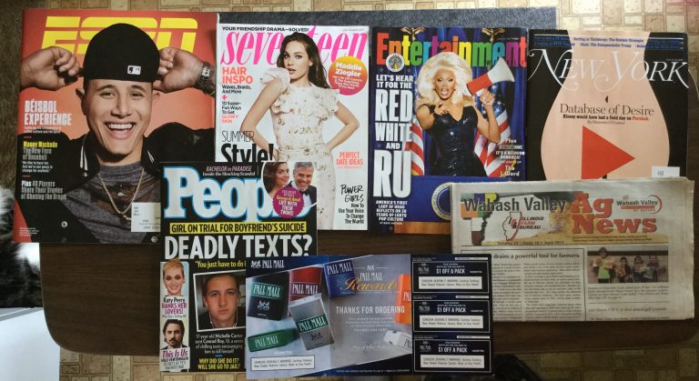 📬 6-16-2017 Free Mail 🙅🏻‍♂️ESPN 🙋🏼Seventeen 🎭Entertainment weekly 🗽New York 💑 People 🚬Pall Mall coupons 🐄 Wabash Valley Ag News 🐖 📰