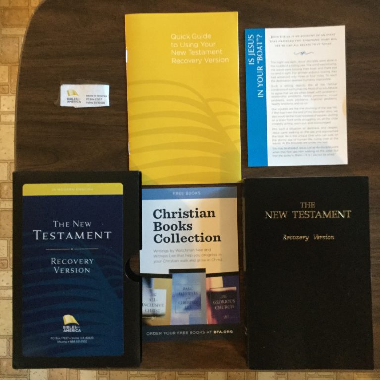 📦 🎁 Thank you very much Bibles for America 📓✝️ and BFA.ORG ❤️💟 for our The New Testament Recovery Version Book 📚🎉