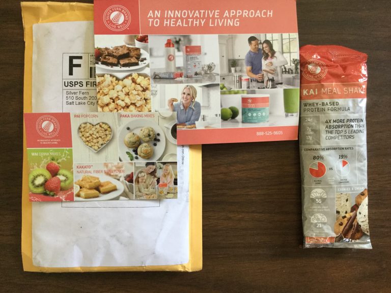 Free Silver Fern KAI meal shake cookies and cream sample