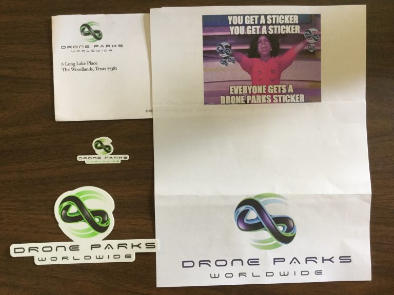 Free Drone Parks Stickers
