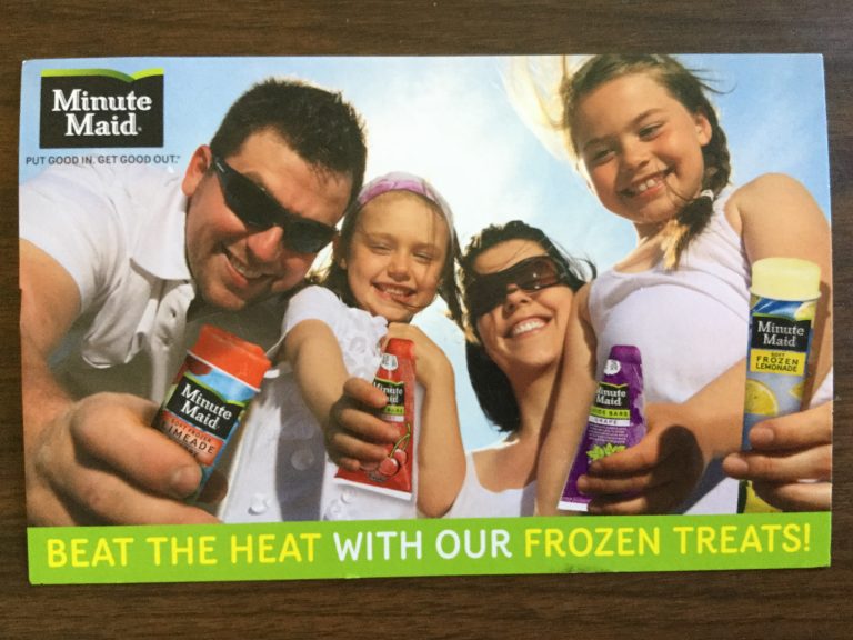 Free Minute Maid Frozen Novelty coupon