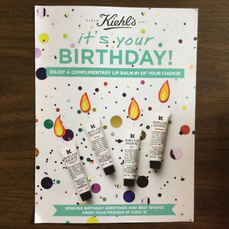 Free Kiehl’s  lip balm