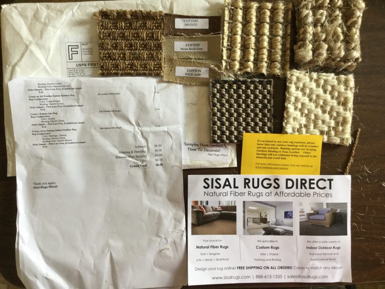 📬💌Thank you very much Sisal Rugs Direct Sales ✏️ ✂️ for our Sisal Rug Direct samples 🔍📌