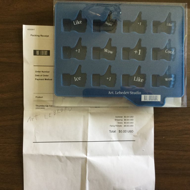 Free Art Lebedev Studio Ice Cube Tray from Fancy