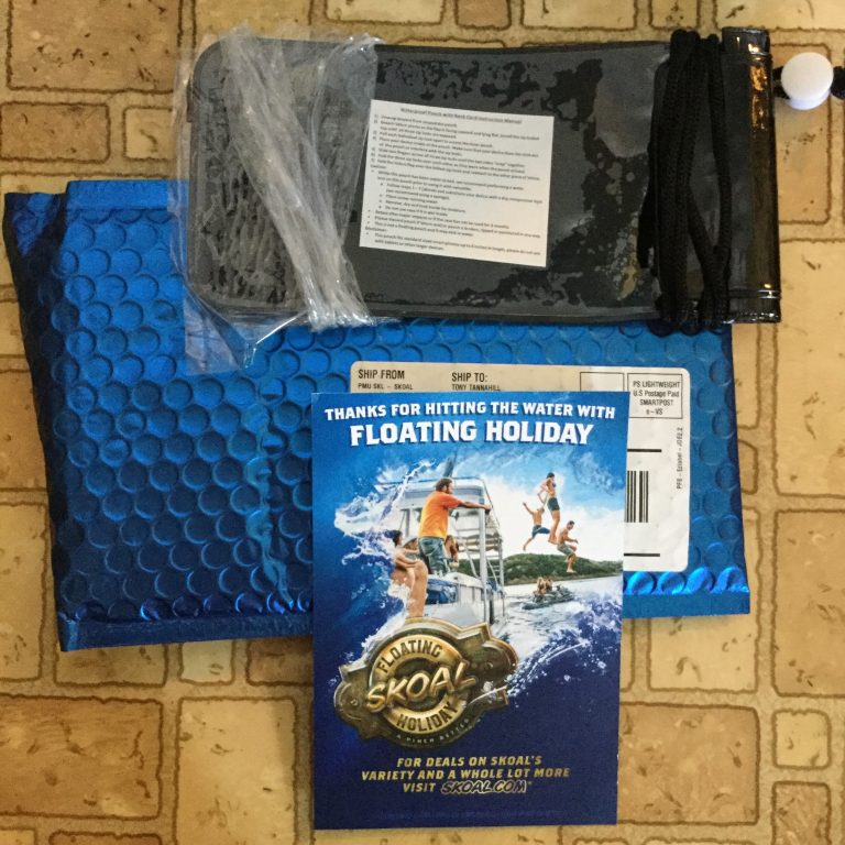 Free waterproof phone pouch from SKOAL