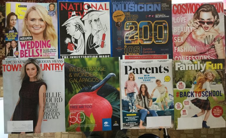 📬8-7-2017 Free Mail 💁🏼US weekly 💣National Review 🎹Electronic Musician 👨‍🎤 Cosmopolitan 💆🏻Town&County 🦅50 years in Galapagos 👪Parents 👩🏼Family Fun 🏟🎡🎢🎠