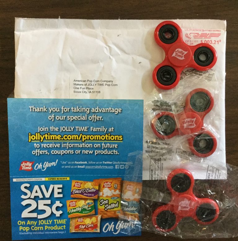 Free Jolly Time Fidget Spinners