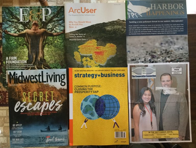 📬08-29-2017 Free Mail 🎭 E&P 🗺 ArcUser 🐟Harbor Happenings 🚣🏻‍♀️Midwest Living 🏆Strategy & Business ⚡️The Cooperative Connection 🎢