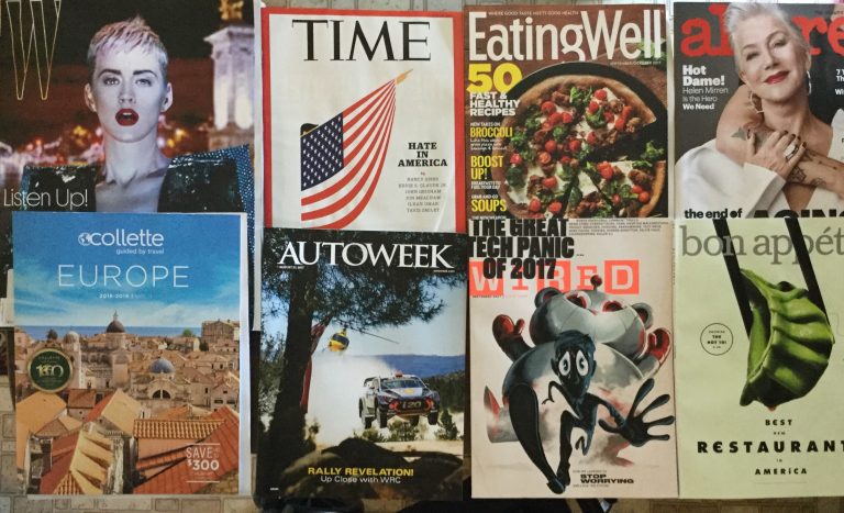 📬8-19-2017 Free Mail 💁🏼W ⏰TIME 🥗Eating Well 💆🏻Allure 🌍Collette guided by travel EUROPE 🏎 Autoweek 🔌Wired 🥒Bon Appetit📚