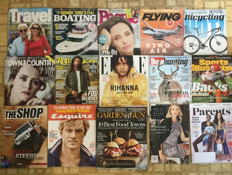 📬9-15-17 Free Mail 🌎Travel ⛴Boating 💁🏼People ✈️Flying 🚲Bicycling 🛤Town&County 🎸Rolling Stone 💎 ELLE 🏹BowHunting 🏈Sports Illustrated 🚍 The Shop 🙎🏻‍♂️Esquire 🔫Garden&Gun 👗White House Black Market 👩‍👩‍👧‍👦Parents 📚