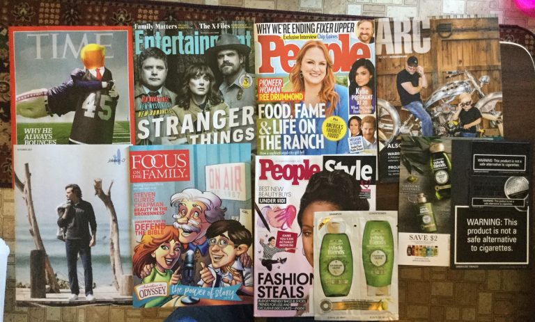 📬9-30-2017 Free Mail ⏰TIME 🎭Entertainment weekly ⛹🏻‍♀️People ⚡️ARK 👖Johnnie-O 👨‍👨‍👧‍👦Focus on the Family 🙅🏿People Style w GARNIER Whole Blends samples and Coupon 👨‍🌾Copenhagen Coupon 📚
