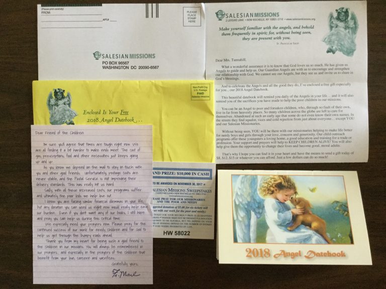 📬🎀Thank you very much Find Your Mission / Salesian Missions 📔📅for our 2018 Angel Datebook 😇 🎗from #SalesianMissions 🌺🦋