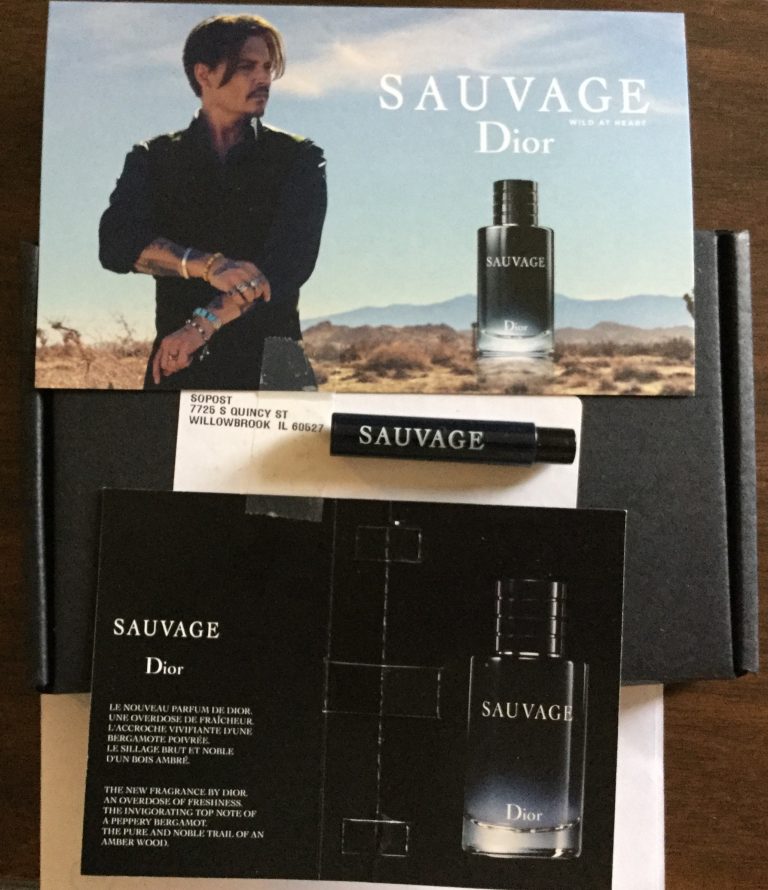 Free Dior Sauvage fragrance sample
