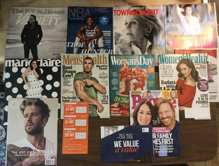 📬 10-13-2017 Free Mail 🤖Variety  🏀 NBA 🙋🏼Town&County 💆🏻ELLE 👩🏻‍⚖️Marie Claire 🙅🏻‍♂️Men’s Health 🎃Woman’s Day 👻Women’s Health 👹OUT 🚬PALL MALL Coupons 💑People 📚