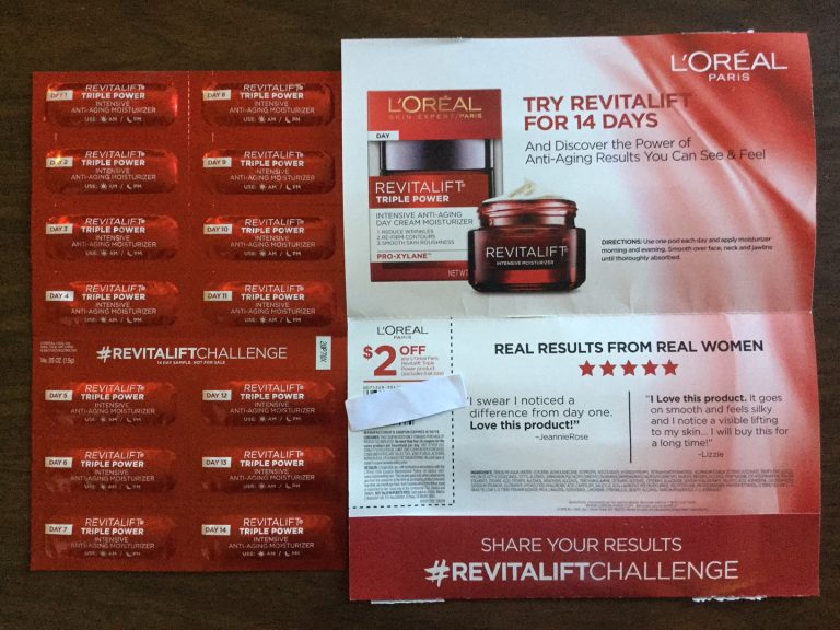 Free L’Oreal Revitalift Triple Power Moisturizer