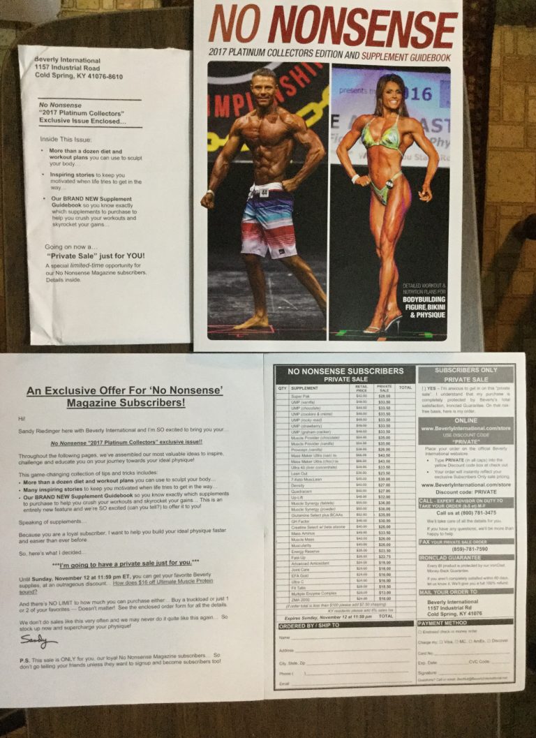 Beverly International Nutrition 2017 Platinum Collectors Edition and Supplement Guide