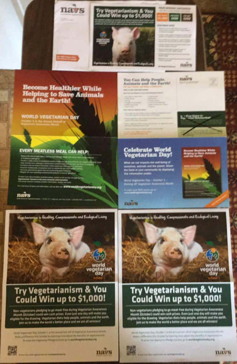 Free World Vegetarian Day Posters