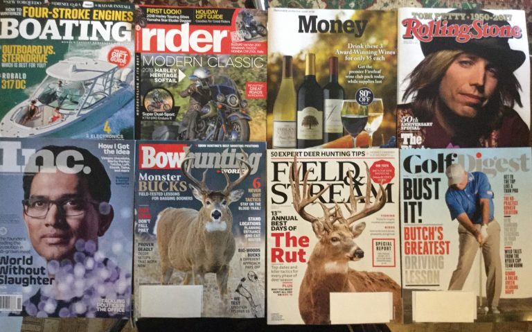 📬 10-27-17 Free Mail 🛳Boating 🏍Riders 💰Monday 🎃Rolling Stone 👻Inc 🏹BowHunting 🦌Field&Stream ⛳️Golf Digest 🏌