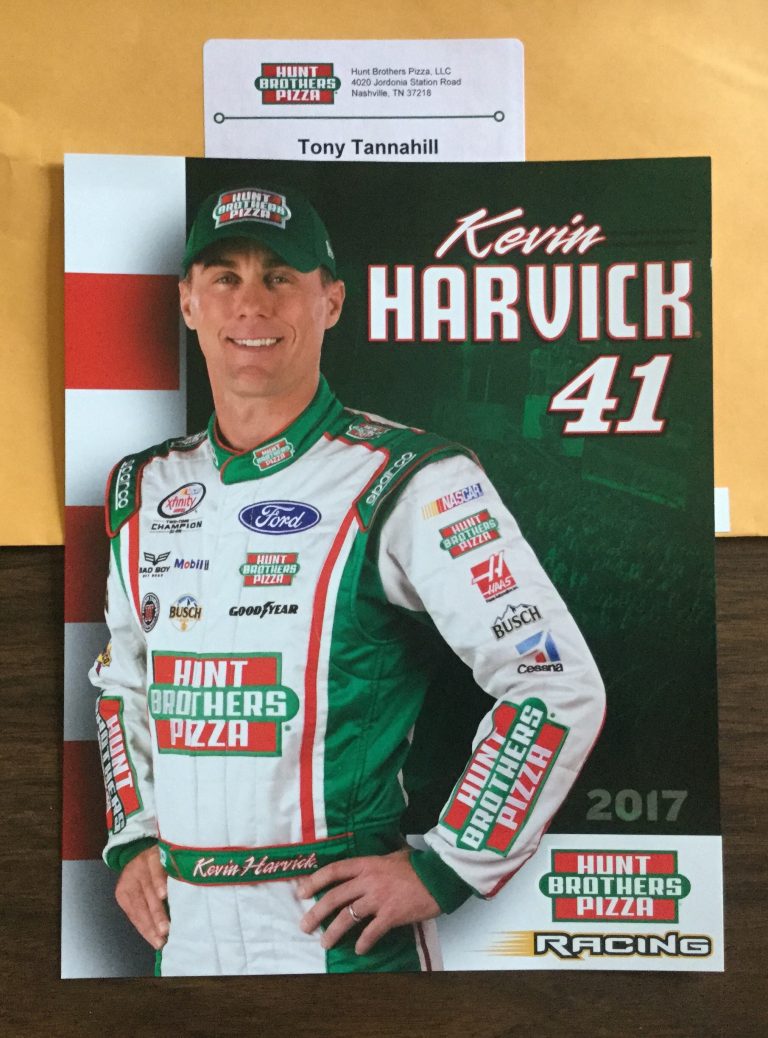 Free Kevin Harvick 41 Poster  from Hunt Brothers Pizza