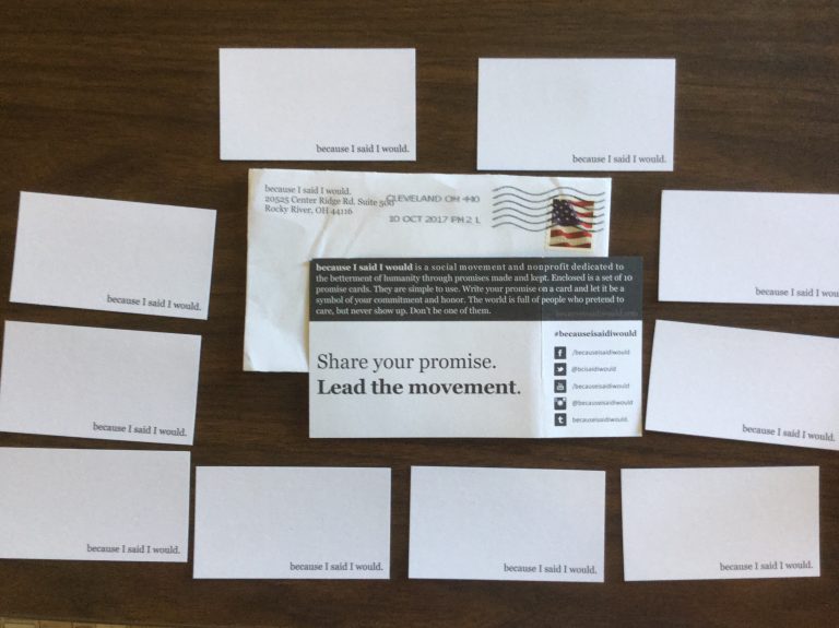 10 Free Promise Cards from BecauseISaidIWould