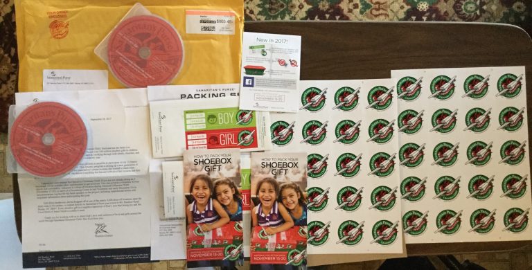 Free Operation Christmas Child items from Samaritan’s Purse International Relief