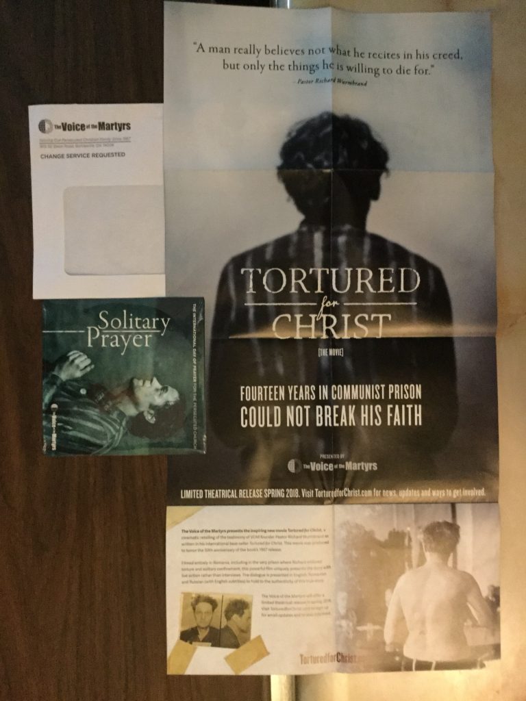 Free Voice of the Martyrs #SolitaryPrayer DVD