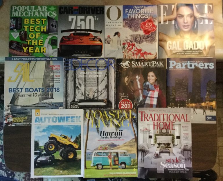 📬 11-14-17 Free Mail 📺 Popular Mechanics 🏎 Car&Driver 🤷🏾‍♀️O 🙆🏻‍♀️ELLE ⛵️Sail 🏚Elle Decor 🐴SmartPak🏢Illinois Farm Bureau Partners 🚚 Autoweek 🏖Coastal Living 🏠Traditional Home 📚