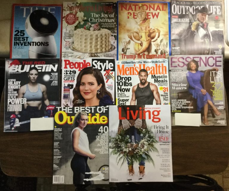 📬 11-19-17 Free Mail ⏰ TIME 🎂Southern Living 💣National Review 🔫 Outdoor Life 🥊 The Red Bulletin 🎽 People Style 💆🏻‍♂️Men’s Health 💁🏿‍♂️ Essence 🧜🏻‍♀️ Outside 👩🏼 Martha Stewart Living 📚
