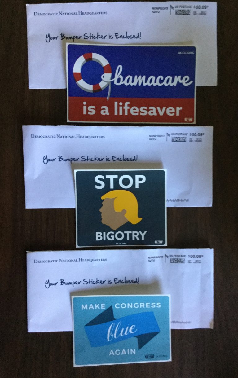 Free Obamacare is a Lifesaver , Stop Bigotry, and make Congress Blue again stickers