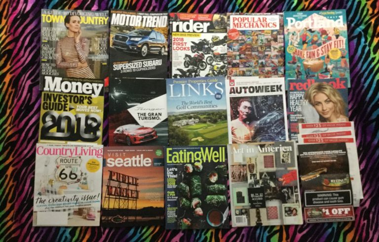 🎎📬12-30-17 Free Mail 💑 Town & Country 🚘 Motor Trend 🏍 Rider 🏎 Popular Mechanics 🎳 Portland Monthly 🎲 Money 🚗 KIA Stinger ⛳ LINKS 🚙 Autoweek 🔰 Redbook 🚜 Country Living 🛣 Visit Seattle 🍓 Eating Well 🖌 Art in America 🌶 Red Seal coupon 🍬 and Coupons 🐩